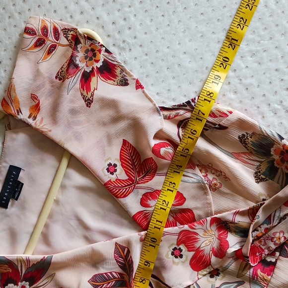 Sanctuary - Jolynn Wrap Midi Dress in Desert Floral Size 4 - Picture 10 of 14